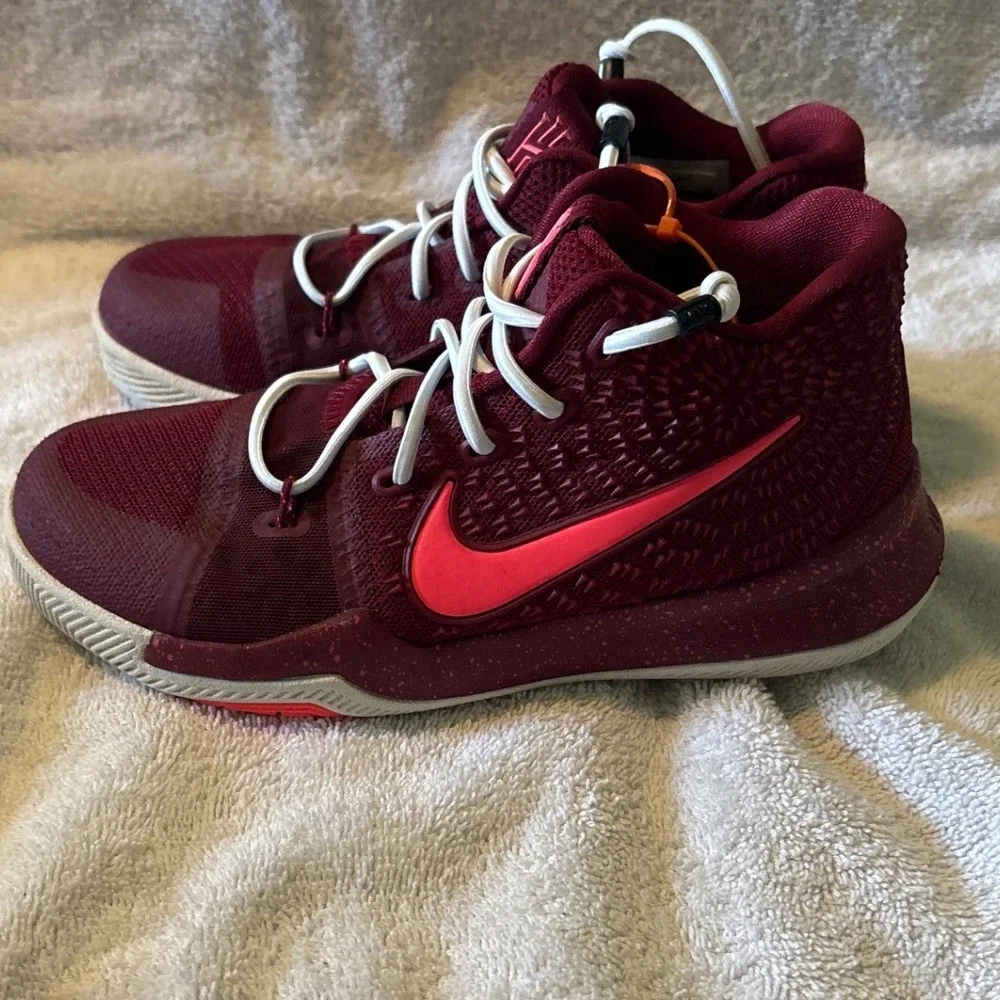 Nike Kyrie 3 Team Red Hot Punch Kids Basketball Shoes 859466-681
